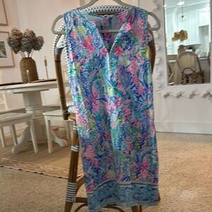 Lilly Pulitzer Multicolor Mermaid Dress. Like New. Great detailing.